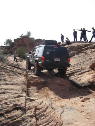 Top of the second ledge
