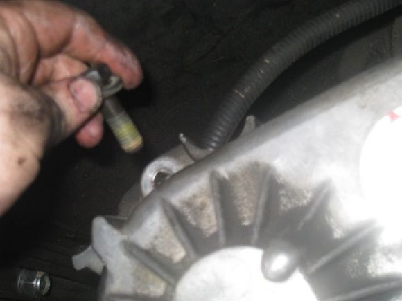 special long bolt, replace in same spot