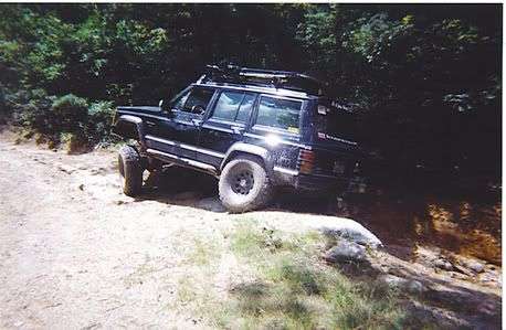 Cherokee in washout in Whiterock