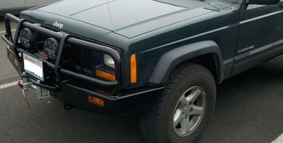 ARB Bullbar w/ Warn M8000 and IPF 968s mounted