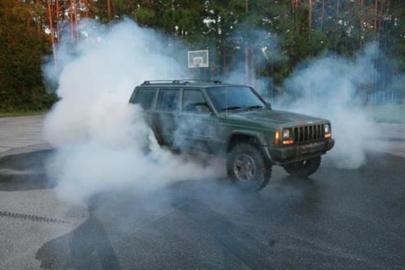 jeep burnout