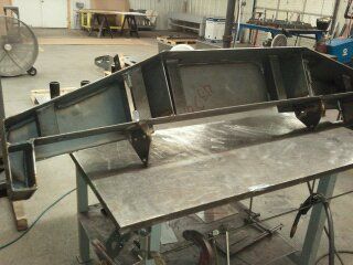 The supports. 2x2 tubing, 1/4 plate for winch mount and 10 gage for everything else.