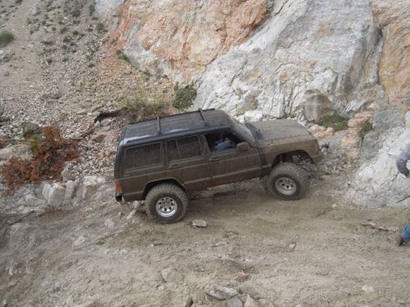 At the top of the Rock Quarry 1st obstacle
