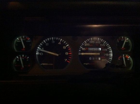 New Gauges Night View