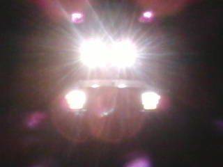 Put the stock fog lights from the bumper to the roof rack. It's what happens when money is tight. Haha.