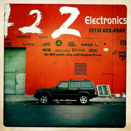 my '01 XJ - Downtown Los Angeles - Feb 2012