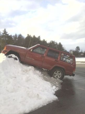 snow bank @ cony high