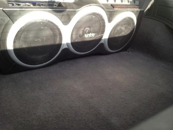 It's so loud and I still have a ton of room in the back! Super slim bass!