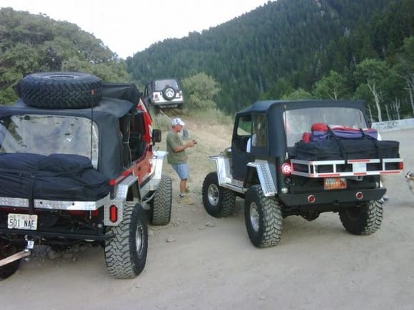 Good thing jeeps stick together!