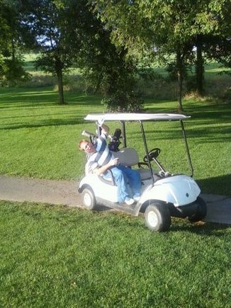 Offroad golfing me and my dad
