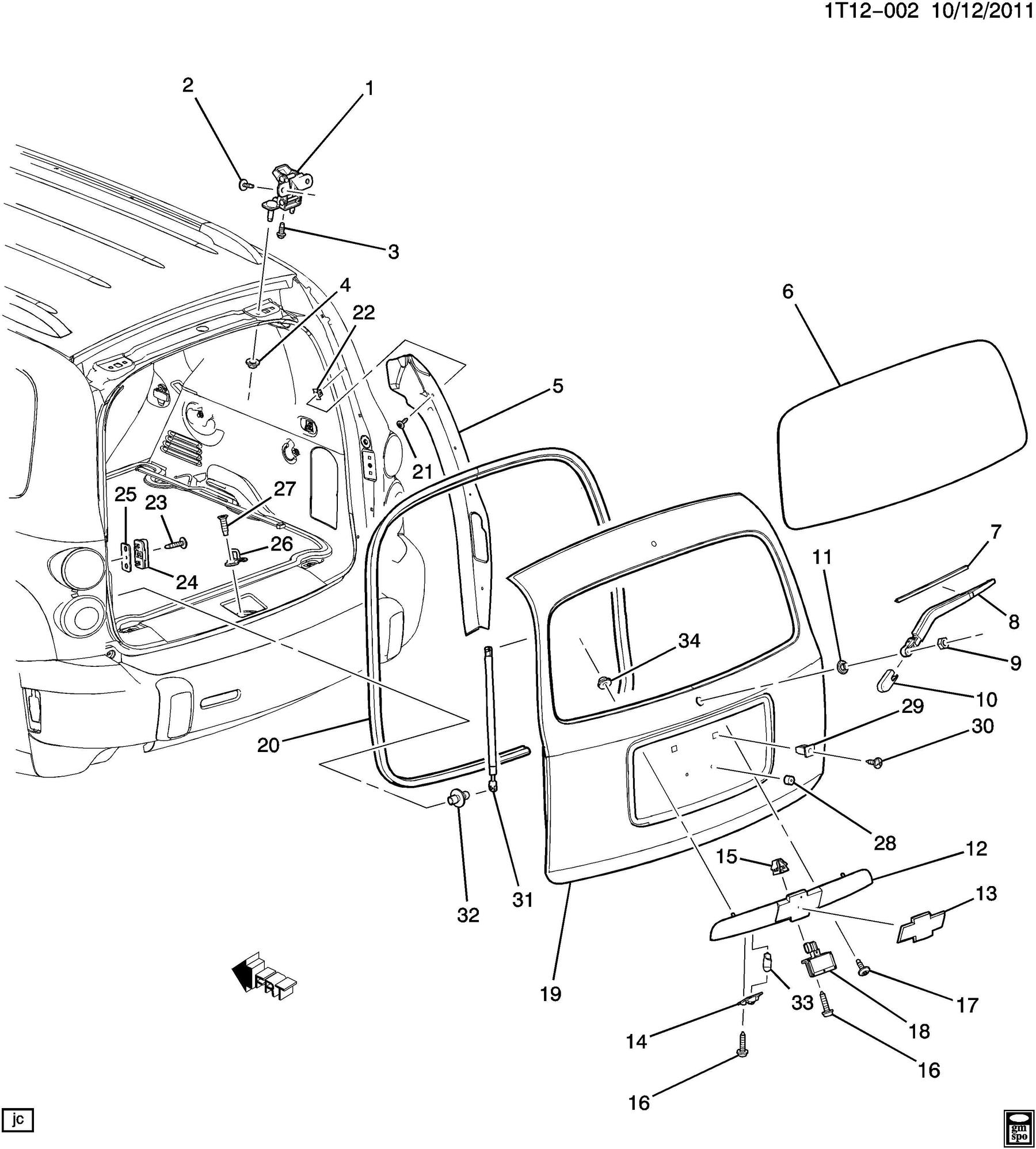 How to remove "beauty bar" (rear hatch opener) Chevy HHR Network