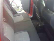 After the rear seat conversion.