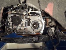 With the side cover off the solenoids are easy to replace 
Note the subframe is dropped several inches