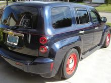 The rears fit fine with or without running boards