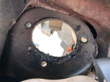 Note how your strut goes up in there, where that flat spot goes