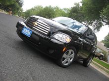 Black chrome, cool but discontinued and no longer available, I found an old thread from 2007 with all the part numbers for the special edition parts that are black chrome, only 1 or 2 rear beauty bars remain , very expensive to I might add. 
