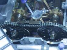 Look for slack between the cam gears