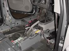 That’s it with the yellow connector under the E brake lever