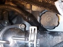 No wires are located that area, just looms that run by there