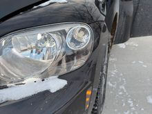 There isn’t an amber lens over the sign/running light just clear lens