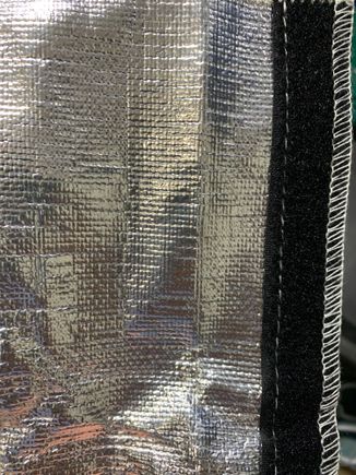 The outside aluminum heat shielding side