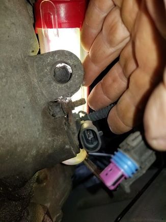 It’s that little sensor just one bolt holds it into place. 