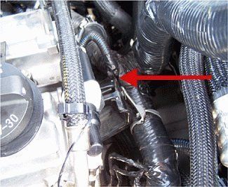 Chaffed wire harness