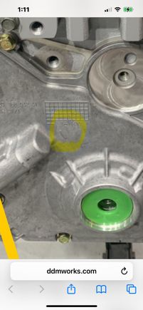 This mark, I’ve circled in yellow. 