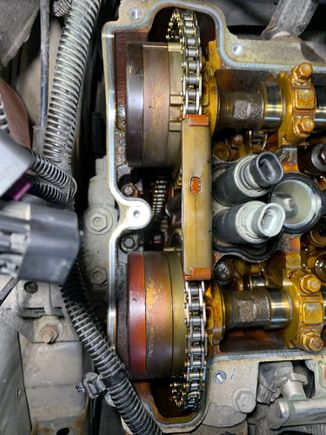 Sprockets and chain.