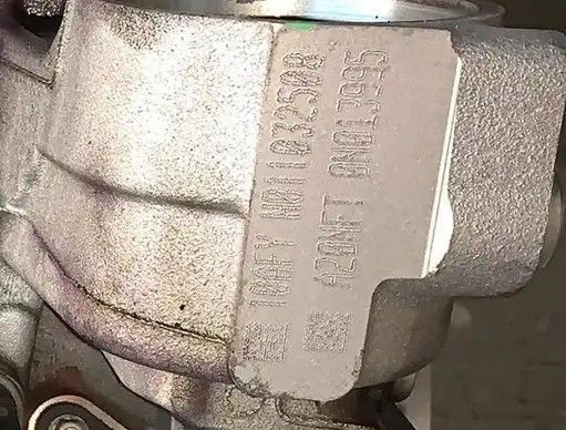 Broadcast code on oil filter housing