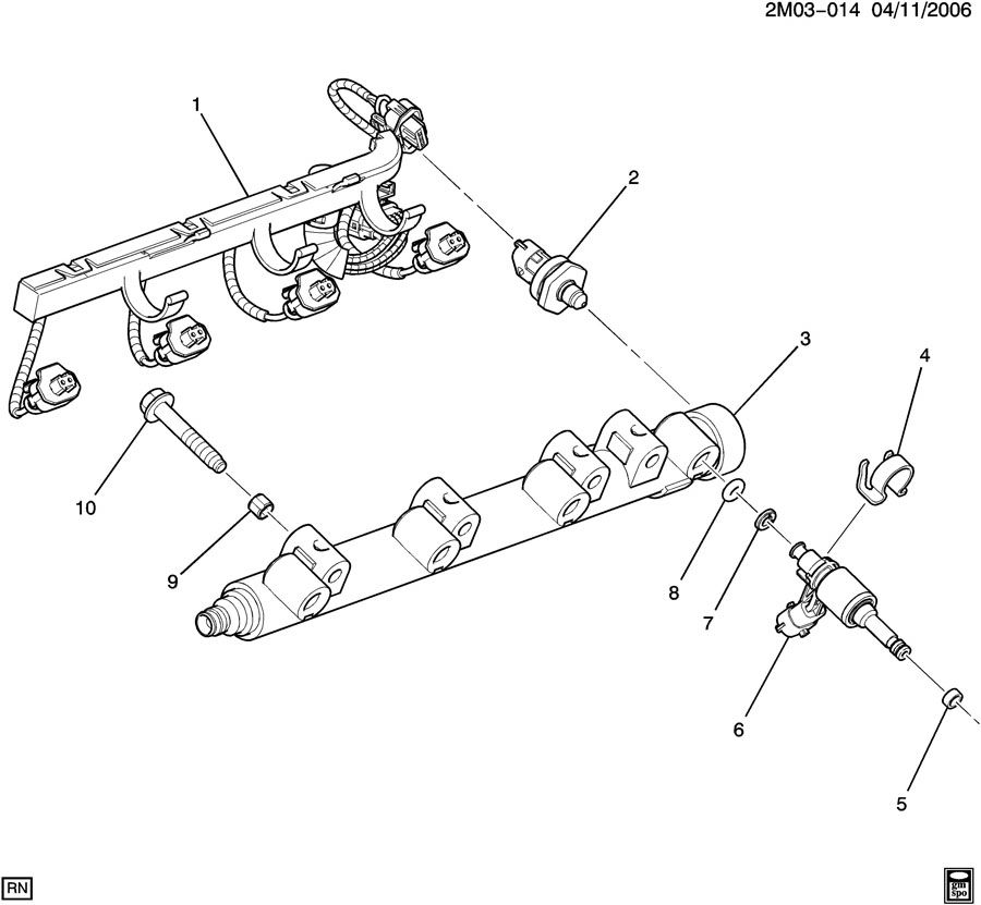 Fuel Injector Pressure sensor location Chevy HHR Network