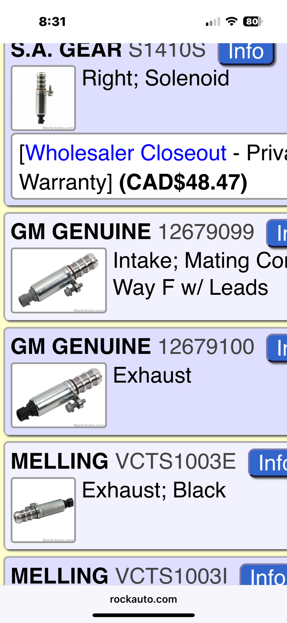 I’ve only installed the GM genuine ones. 