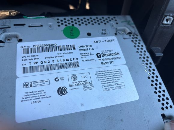 Hello !
Can anyone give me the code to my radio 