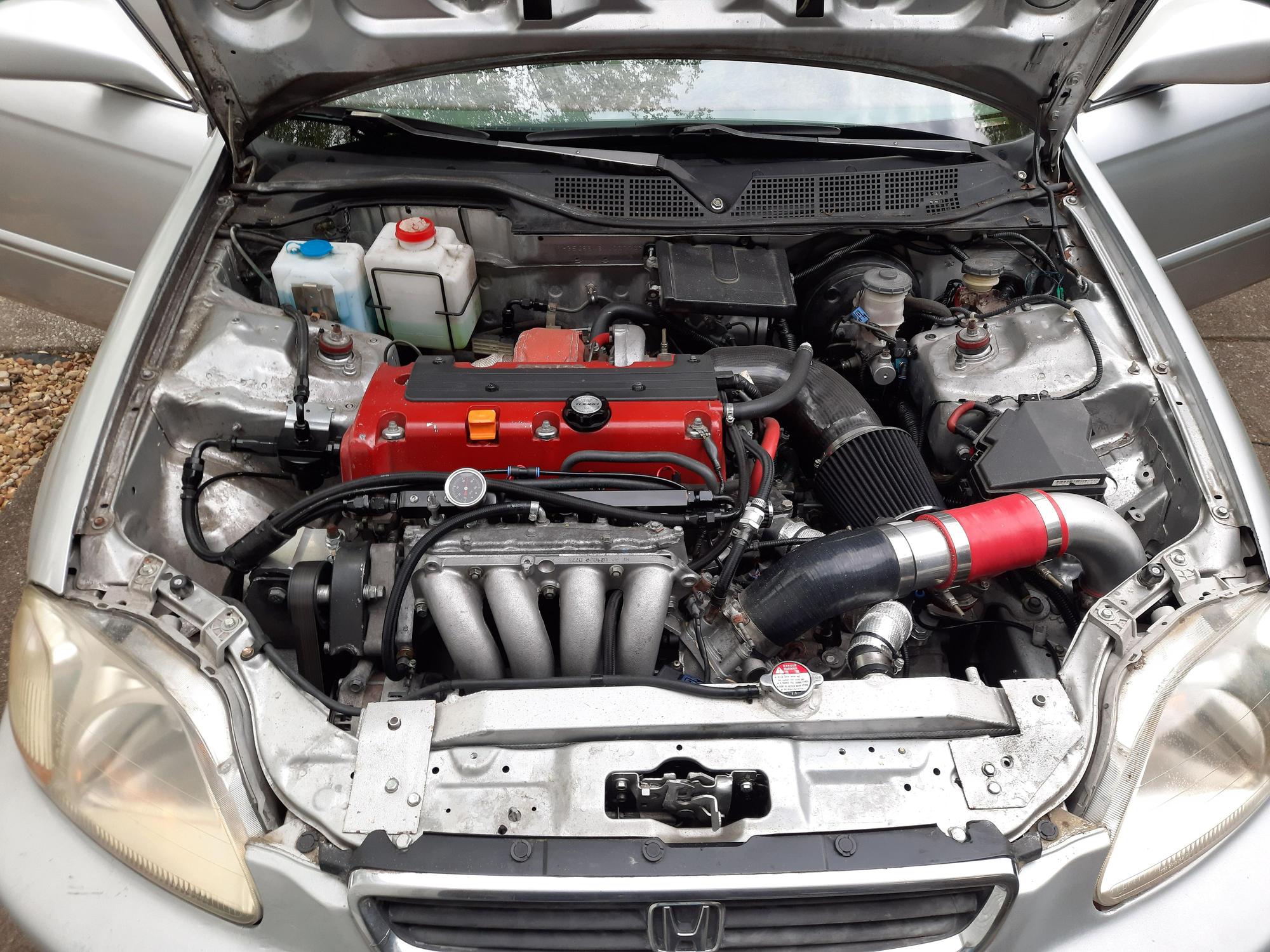 1998 Honda Civic - I am selling my Turbo K24 8th gen into 6th gen swap - Used - VIN 1hgej8643wl007769 - 200,000 Miles - 4 cyl - 2WD - Manual - Sedan - Silver - Murfreesboro, TN 37130, United States