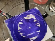 back at it.  Going to make a round piece from some left over square stock...