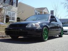 with the daylight rims on, Green= Monster