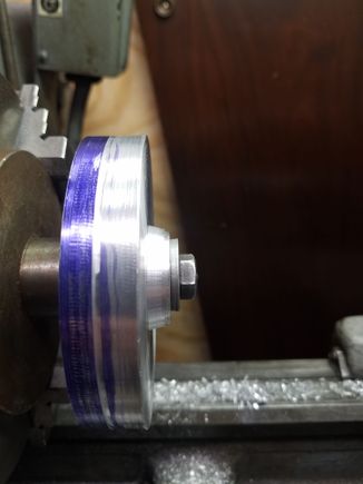 slowly cutting the outer edge off...