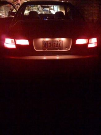 Tail lights running (without brake pedal pressed) at night