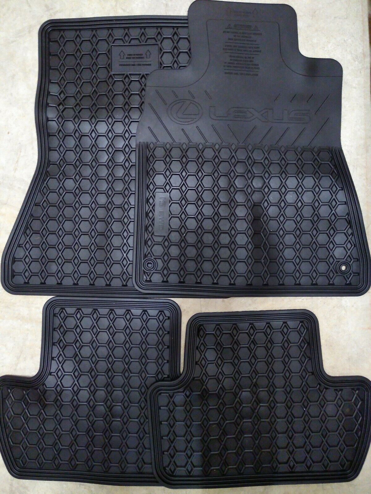 Lexus Oem All Weather Rubber Floor Mats Is250c Is350c Convertible