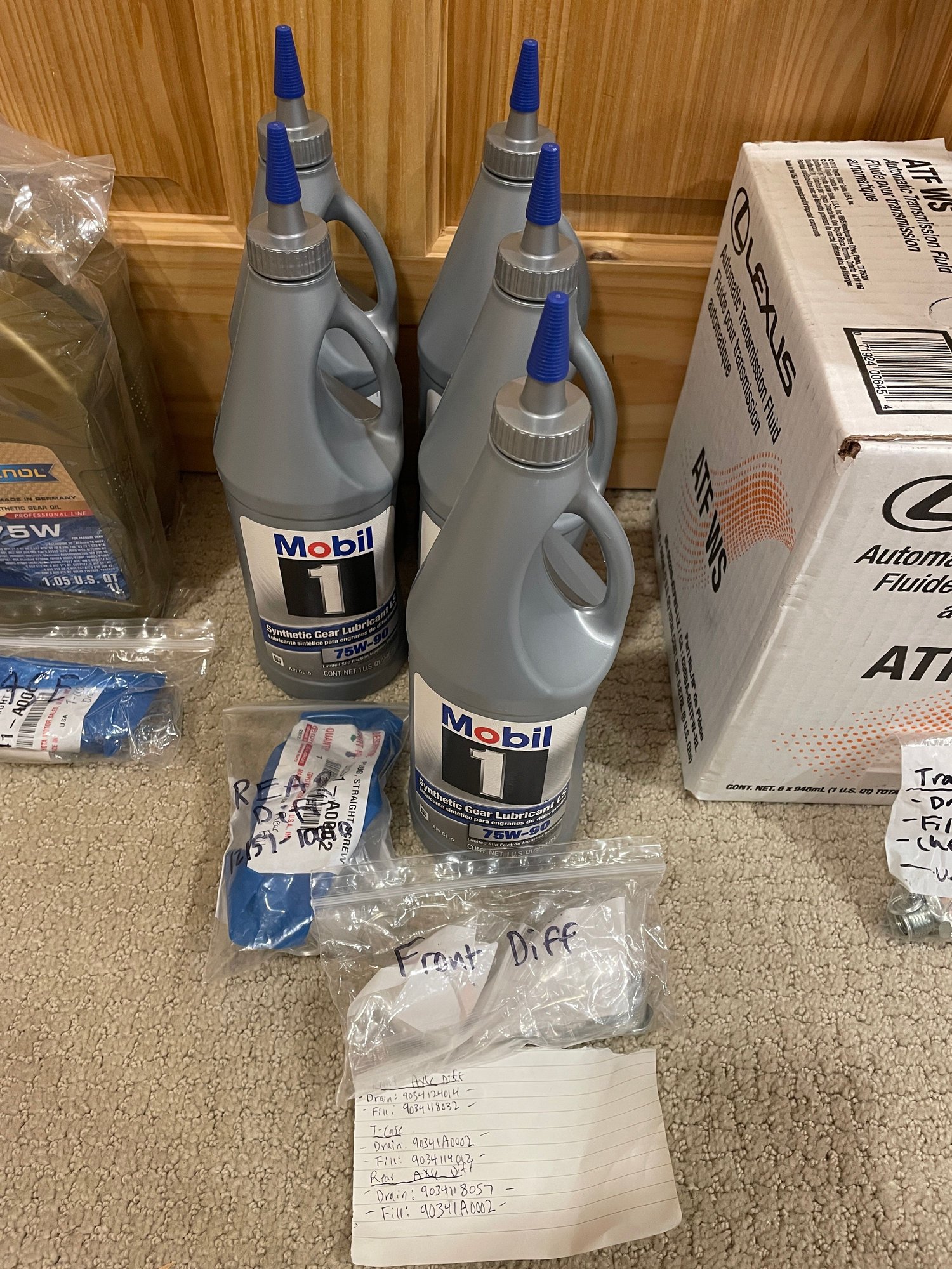 Miscellaneous - Trans, T-Case, & Diff Fluid Kits for GX460 - New - 2014 to 2023 Lexus GX460 - Commerce Township, MI 48382, United States