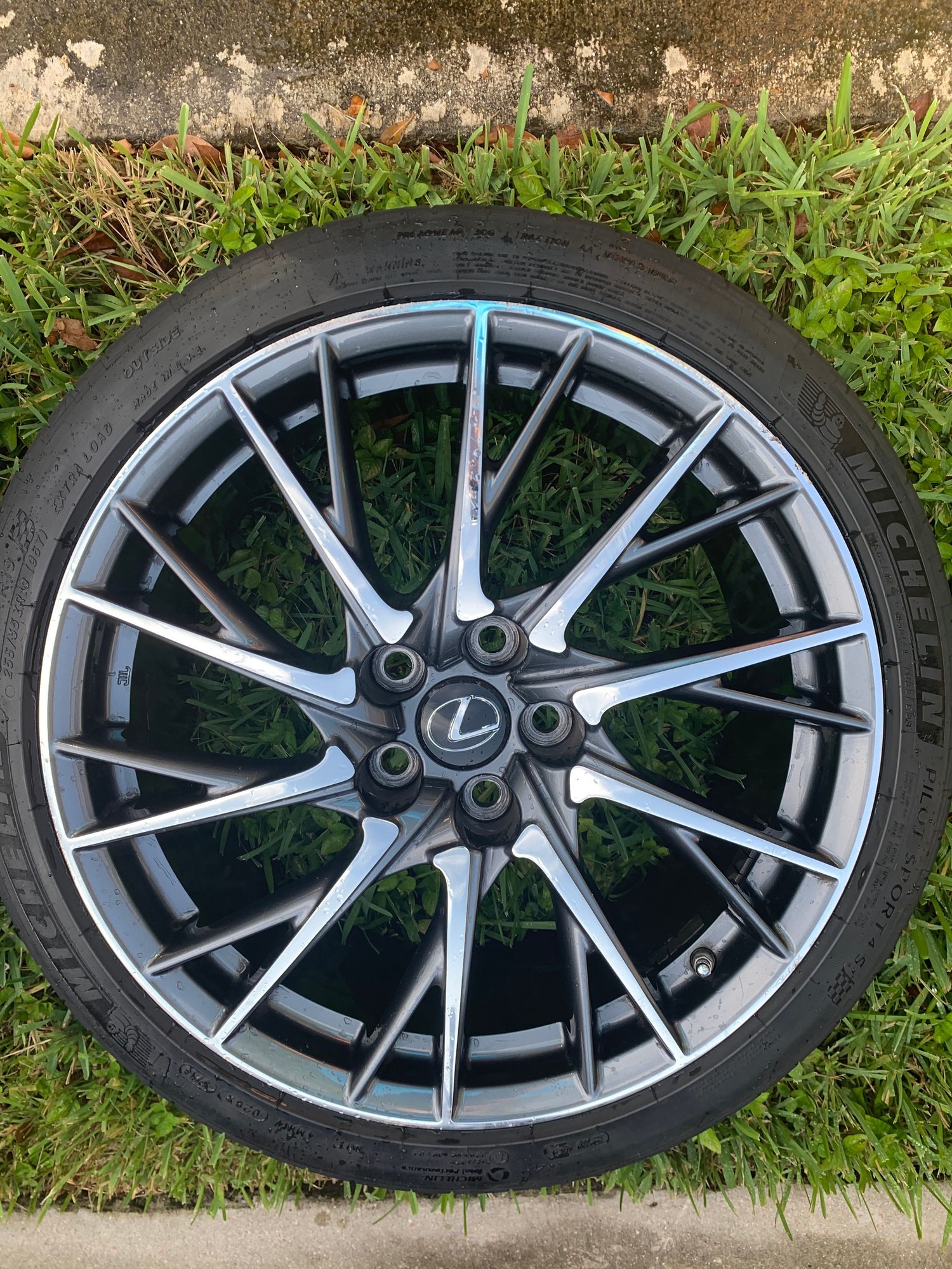 Wheels and Tires/Axles - Lexus RCF 20 Split spoke hand polished wheels Michelin pilot sport 4s - Used - Miami, FL 33193, United States
