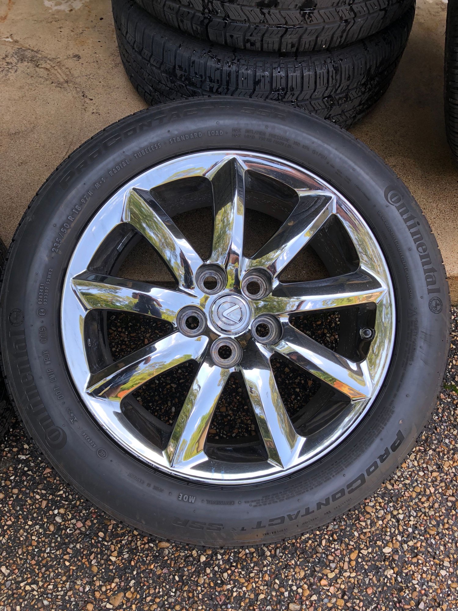 Wheels and Tires/Axles - LS460 Chrome 18" Wheels + Tires + TPMS - Used - 2007 to 2017 Lexus LS460 - Tyler, TX 75701, United States