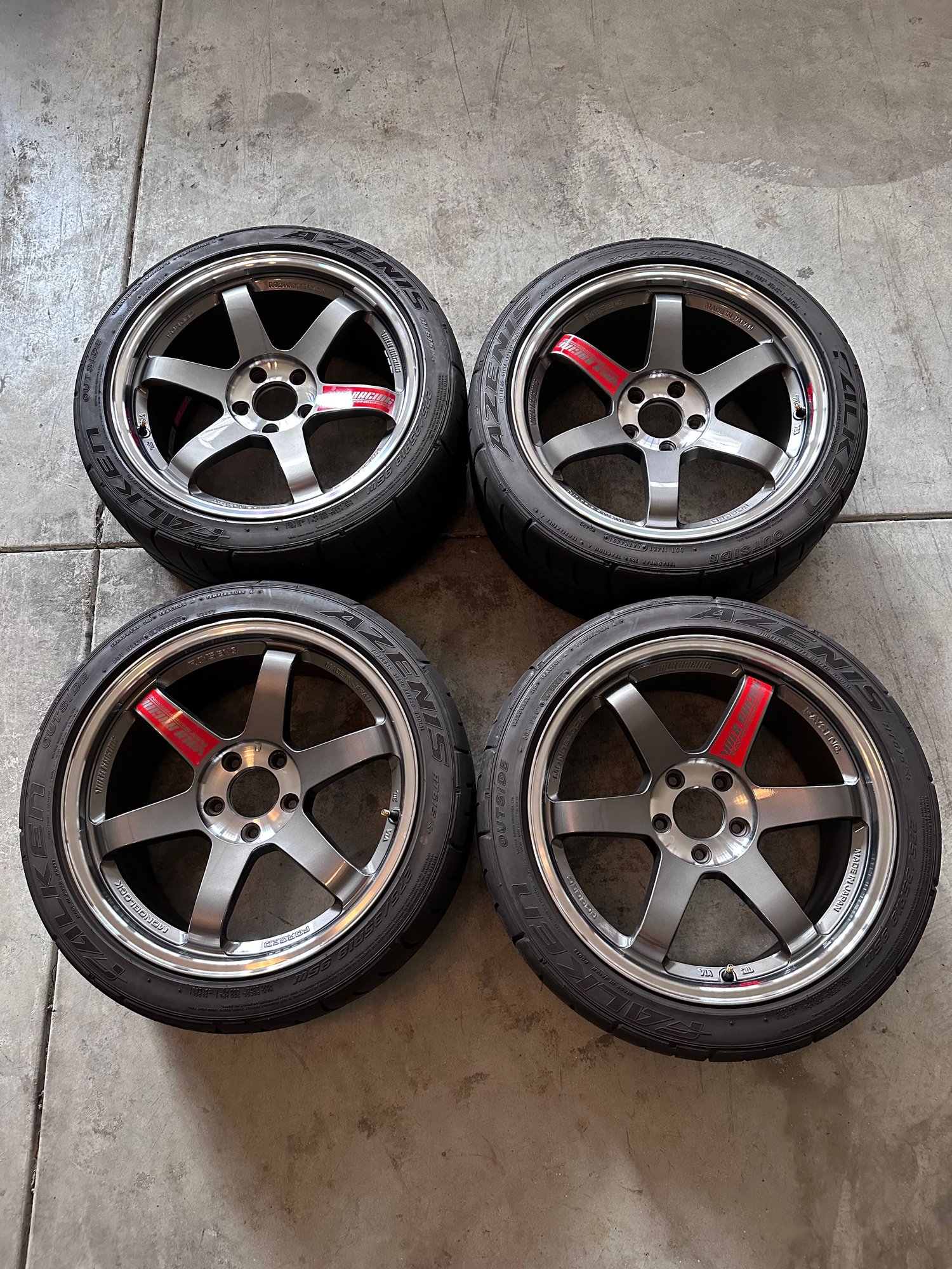 Wheels and Tires/Axles - Rays Volk Racing TE37 SL Pressed Graphite 18’s - Used - All Years Any Make All Models - Los Angeles, CA 91776, United States