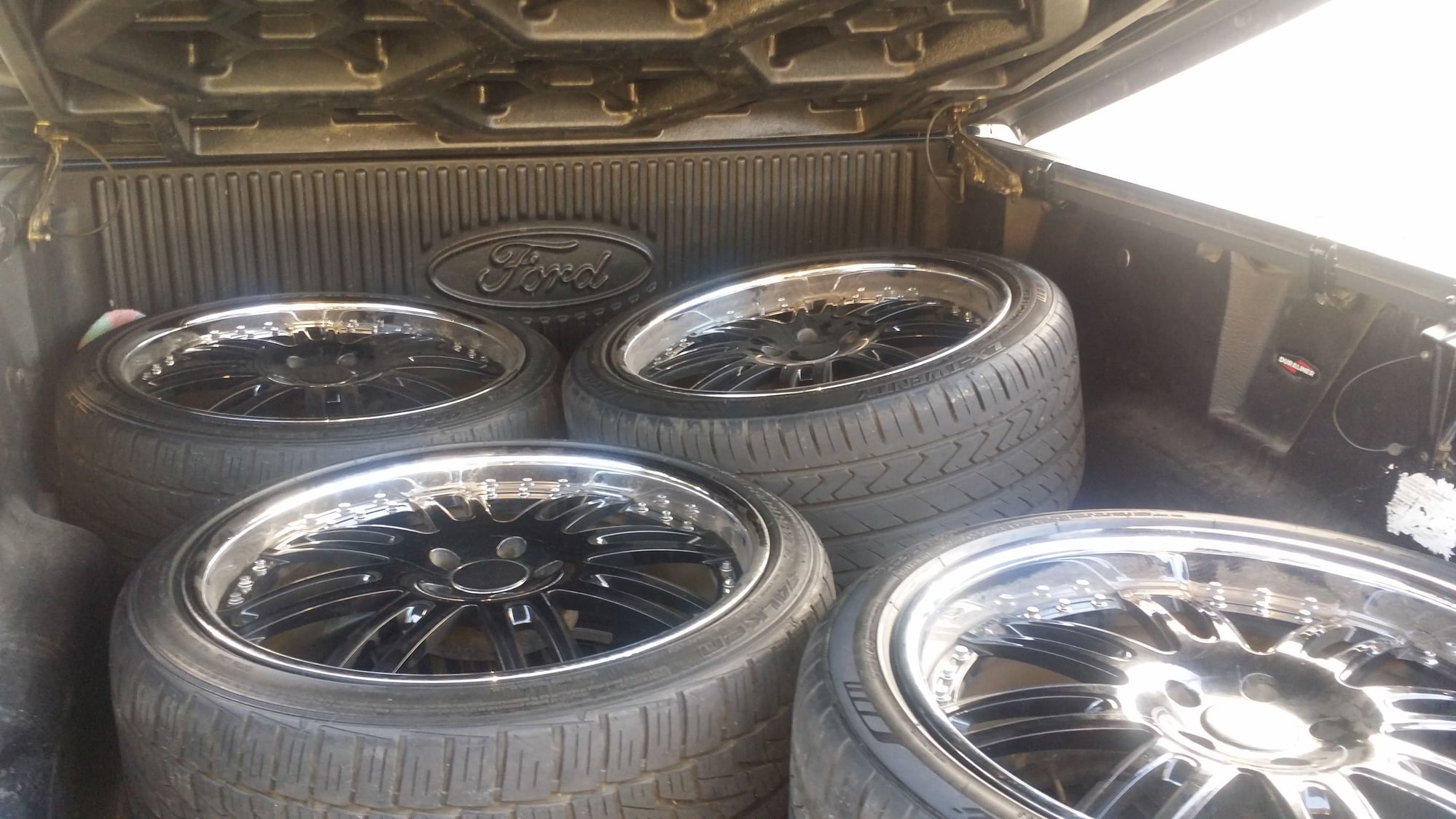 Wheels and Tires/Axles - 20" staggered 3 piece rims w like new tires - Used - Spring Hill, FL 34608, United States