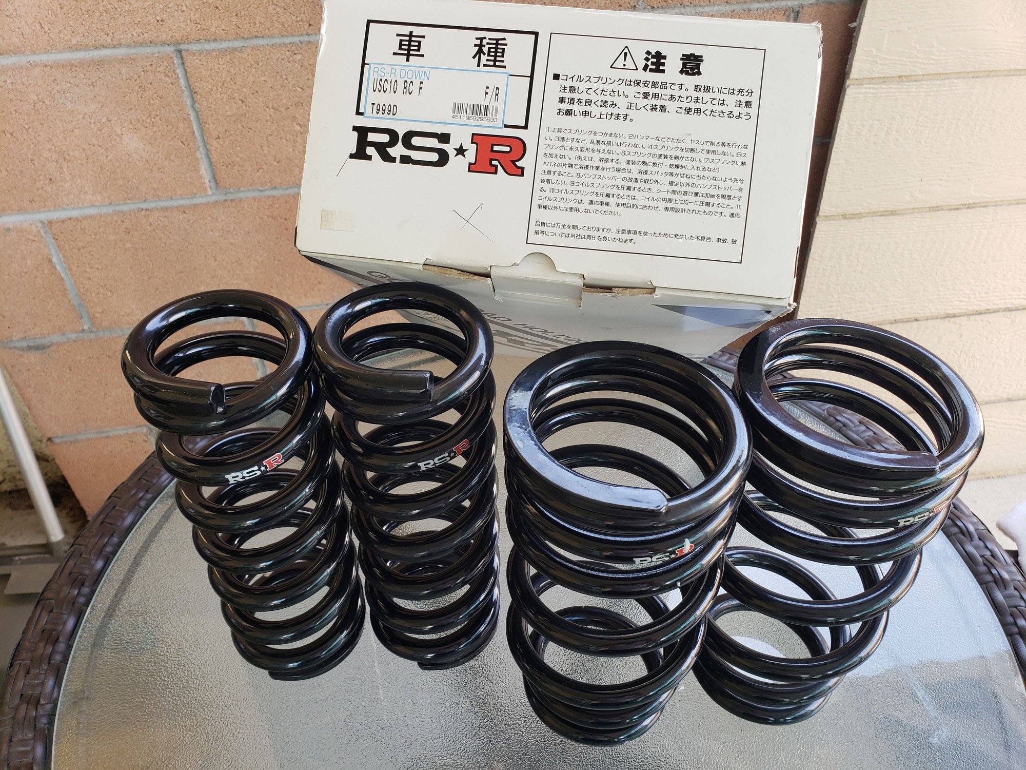 Steering/Suspension - RCF RSR Down Sus Springs - Used - 2015 to 2019 Lexus RC F - West Covina, CA 91791, United States