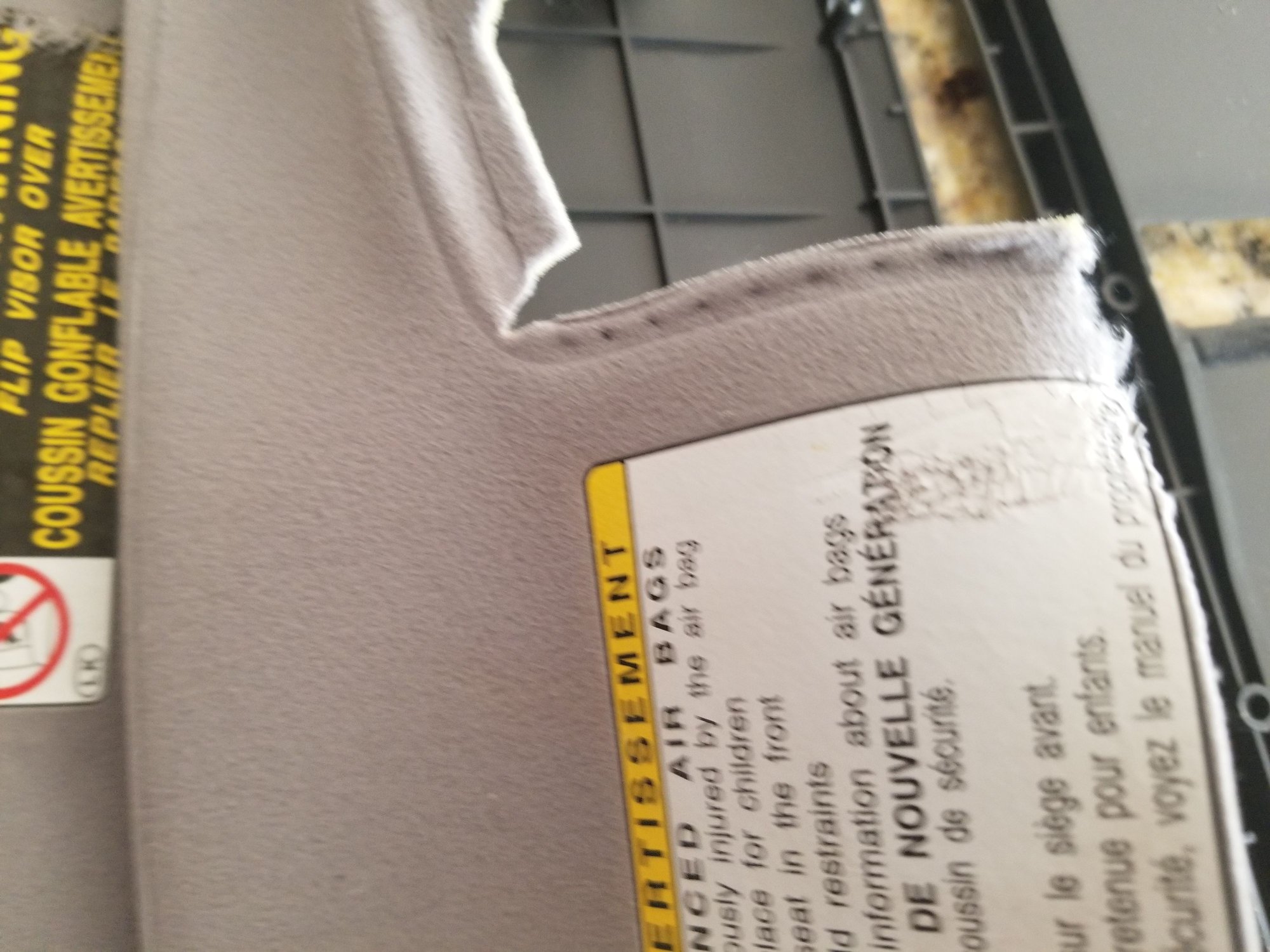 Airbag Sticker Removal, Sun Visor ClubLexus Lexus Forum Discussion