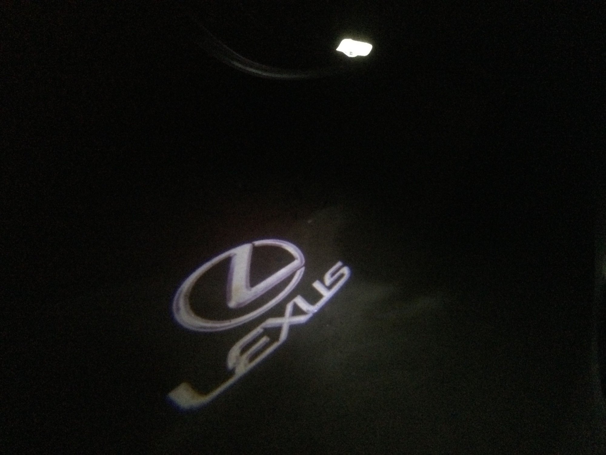 Lexus door light logo installed ClubLexus Lexus Forum Discussion