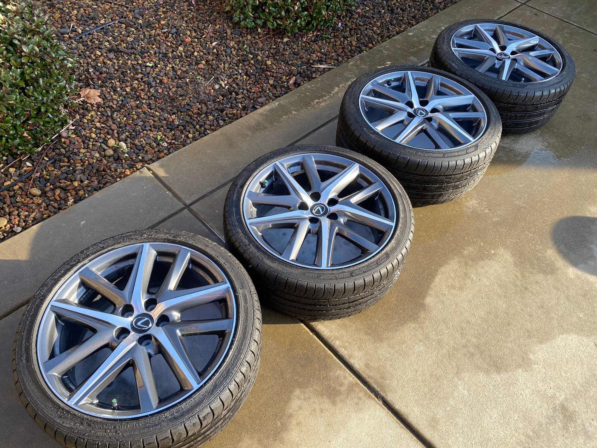 Wheels and Tires/Axles - 2018 gs350 f sport oem wheels and tires MINT - Used - 2016 to 2020 Lexus GS350 - Granite Bay, CA 95661, United States
