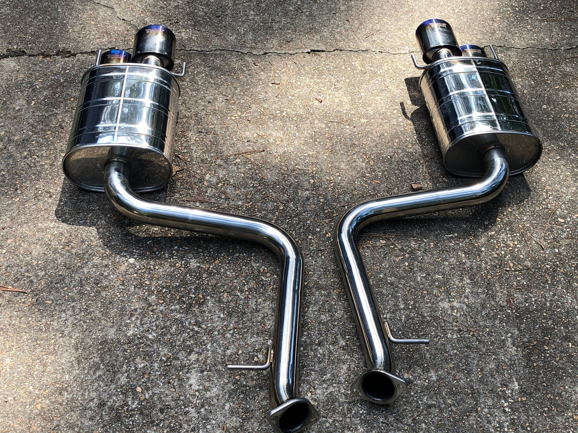 Engine - Exhaust - Lexus RC350 Exhaust Invidia Axlebacks - Blue Tips - Used - 2015 to 2019 Lexus RC350 - Gautier, MS 39553, United States