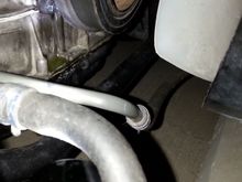 Coolant dripping from where water pump resides. Dry at uptop coolant junctions, hoses and fittings...